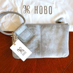 HOBO Sable wristlet buffed leather olive oil